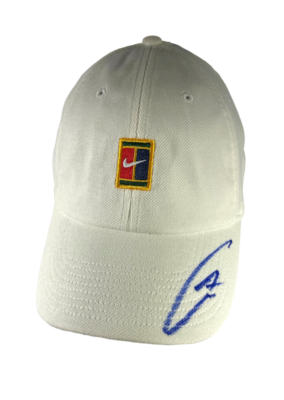 Carlos Alcaraz Signed Autograph Nike Logo Tennis Baseball Cap Hat