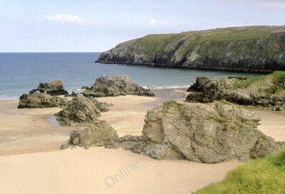 Photo 6x4 Beach and rocks near Durness, Highland Sango Bay has a superb s c1974