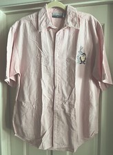 Vtg Warner Bros. Studio Store Looney Tunes Button Up Shirt Sz M Bugs Tazmanian
