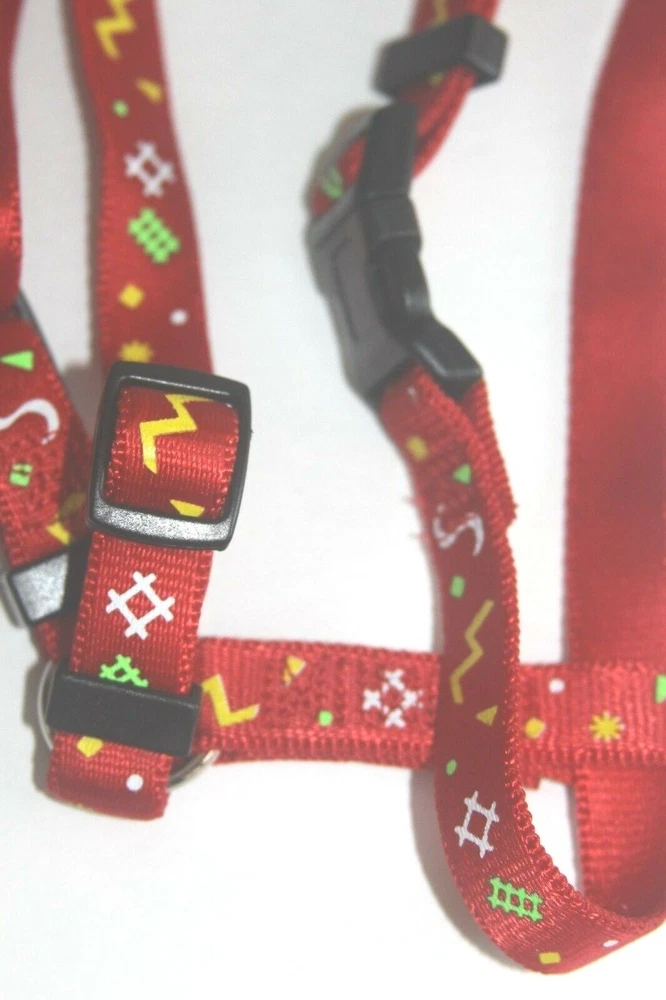 Dog Harness Small Adjustable Fabric OmniPet Mini Poodle Small Dog Puppy Red