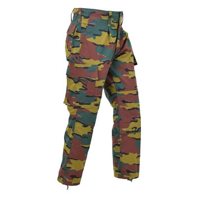 Original Belgian Army field combat pants Ripstop jigsaw camouflage