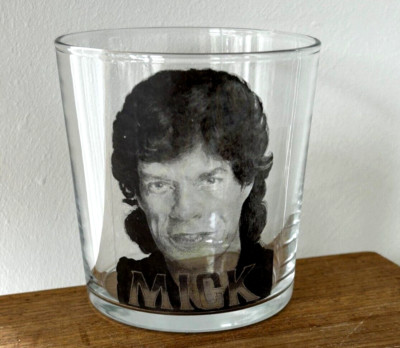 THE ROLLING STONES Mick Jagger WHISKEY/FRUIT JUICE whisky GLASS Gin & Tonic