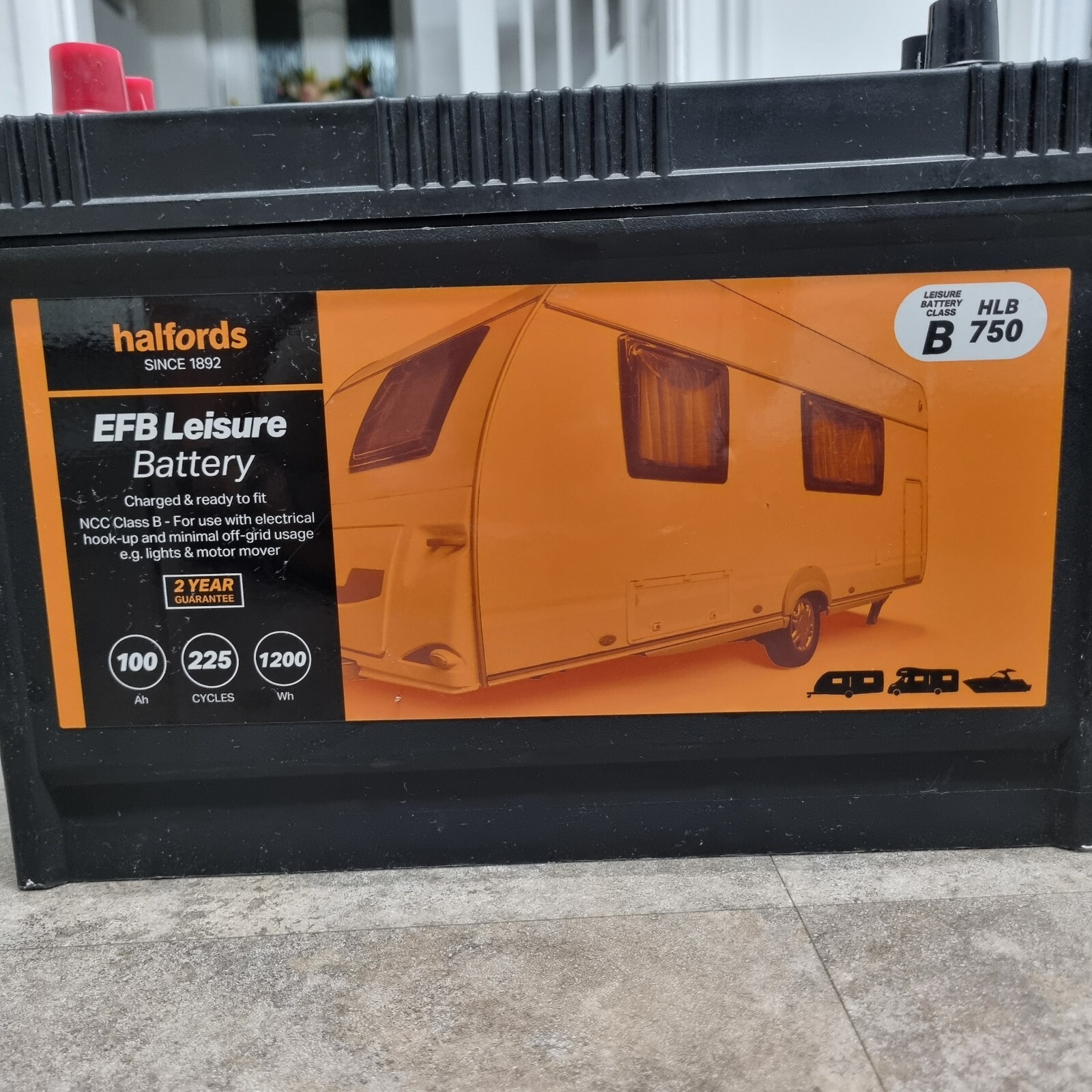 Halfords Leisure Battery HLB750 100Ah 225 Cycles 1200Wh eBay