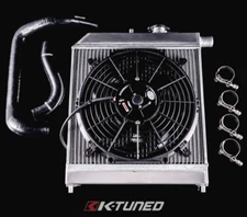 K-Tuned Drop In Radiator w/ Fan+Hoses Kit for EG/EK/DC2 w/ K20A/A2/A3/Z1 K-Swap