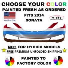 NEW CAPA FRONT BUMPER FOR 2014 SONATA PAINTED *CHOOSE YOUR COLOR* HY1000200