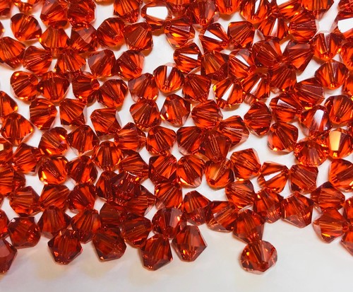 Swarovski® Crystal Bicone Beads #5328 - 6mm - INDIAN RED - Factory Package - Picture 10 of 12