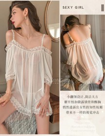 Sexy Lingerie Lace Night Gown Tube Top Sleepwear Pajama Dresses Babydoll Uniform