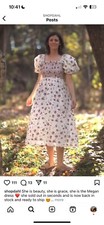 Puff Sleeve Smocked Midi Dress