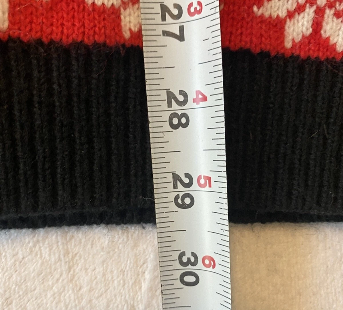 Men’s Ugly Christmas Sweater Reindeers Penguins Red Black White Festive Holiday