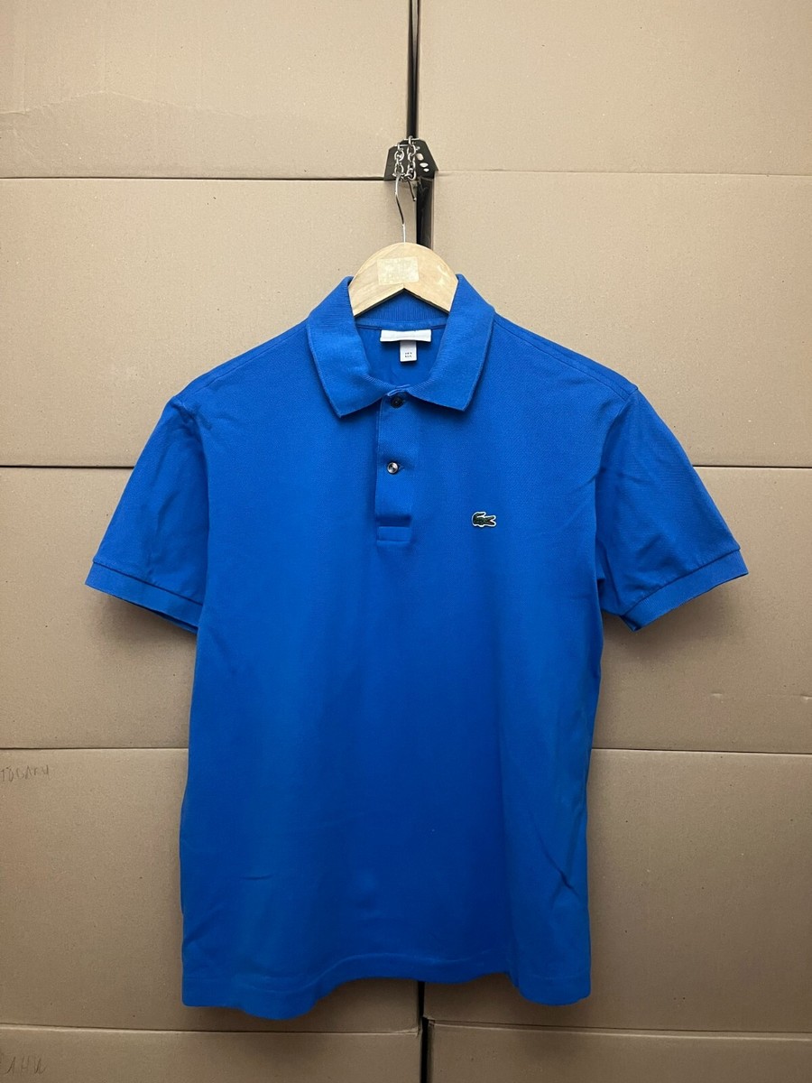 VINTAGE LACOSTE MENS CLASSIC POLO SHIRT SIZE L BLUE COTTON