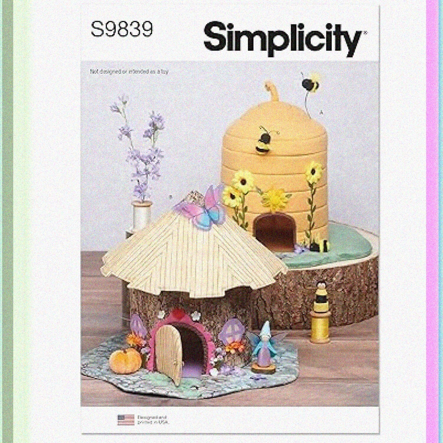 Critter Cottages & Peg Doll Playset Sewing Kit by Carla Reiss, S9839, One Size,