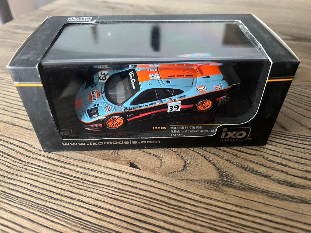 Lot De 2 IXO 1/43 McLaren F1 GTR Le Mans 1997 N°39 & N°41 Gulf, Sans Boîte
