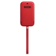 Apple iPhone 12 and 12 Pro Leather Sleeve with MagSafe Red 