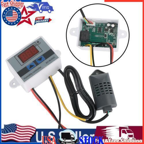 XH-W3005 12V 24V 110-220V Digital Humidity Controller Hygrometer Switch USA NEW