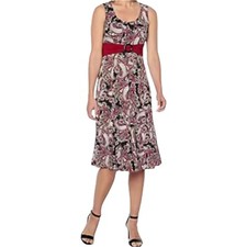 Perceptions New York Women's Floral Print Sleeveless Dress Size M