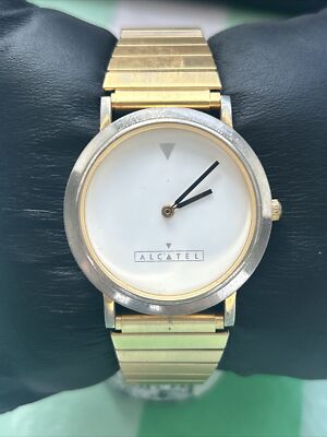 Alcatel Silver Tone Case Gold Tone Band Women s Quartz Watch