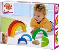 Eichhorn Kleinkindwelt Regenbogen 8 Teile Stapelspielzeug 100003458