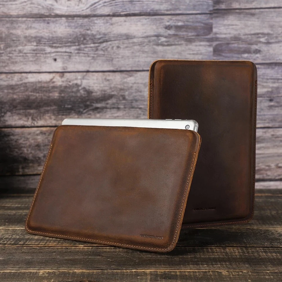 Genuine Leather Sleeve Pouch Bag Carrying Case For iPad Mini (A17 Pro) Mini 6 5 - Image 2 of 4
