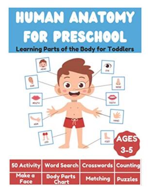 Human Anatomy for Preschool - Learning Parts of the Body for Toddlers - 50 ...