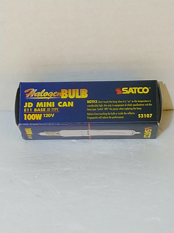 Satco S3107 120V 100W T4 E11 Base Light Clear Bulb US SELLER  - Image 2 of 4