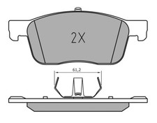 MEYLE Bremsbelagsatz, Scheibenbremse Vorderachse u.a. für CITROËN, PEUGEOT