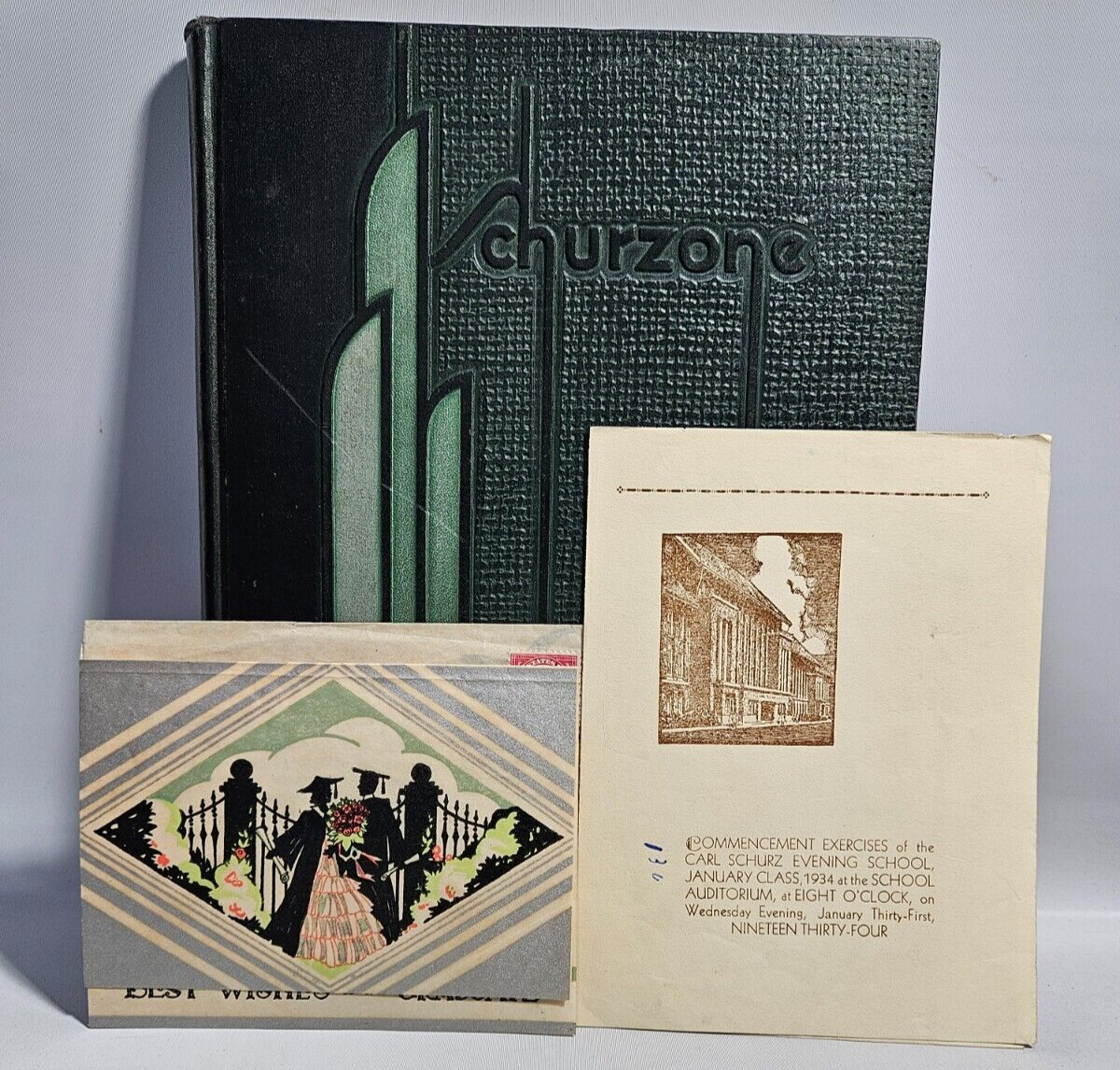 The Schurzone 1934 Yearbook, Carl Schurz Senior High School, Chicago Illinois