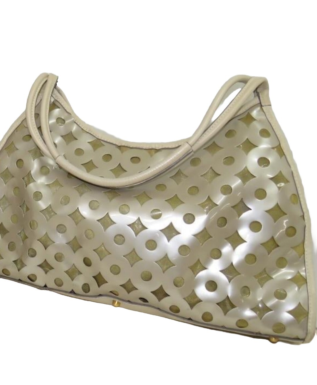 ERIC JAVITS Circle Cutouts Pattern Laser Cut Hand… - image 2