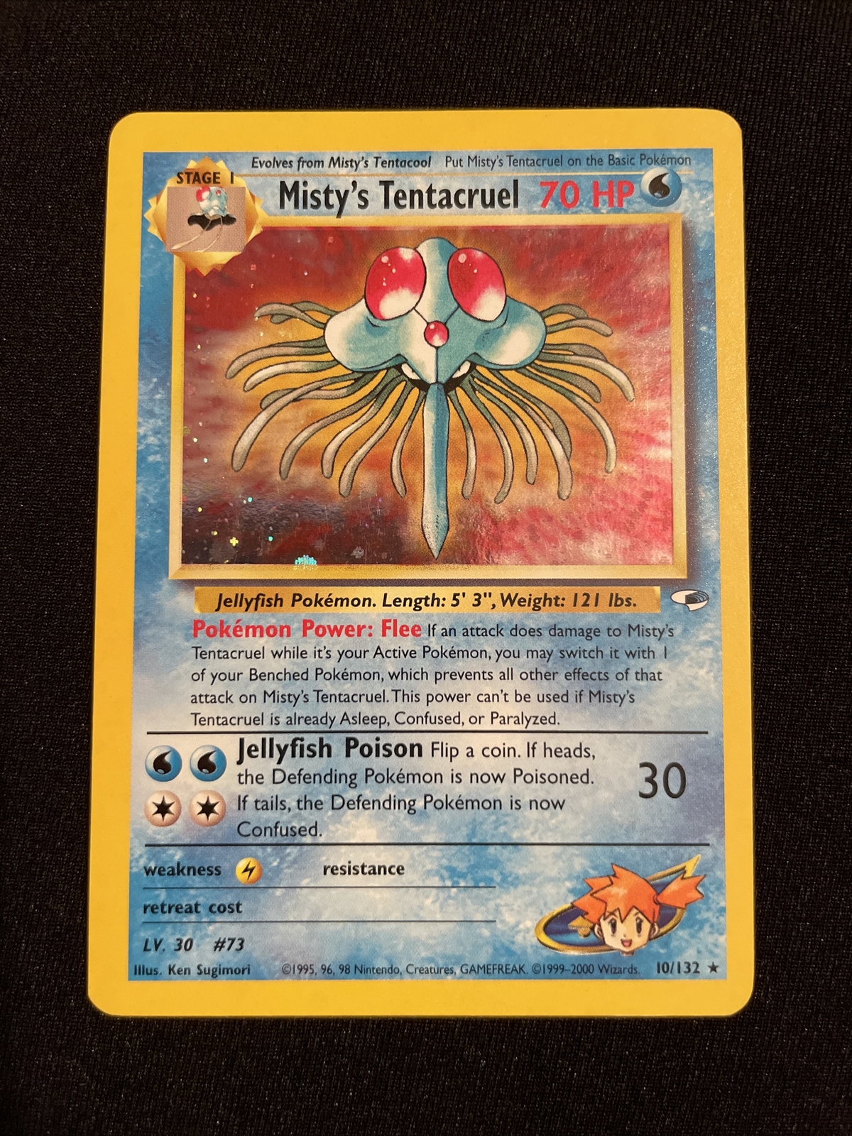 Pokémon TCG Misty's Tentacruel Gym Heroes 10/132 Holo Unlimited Holo Rare