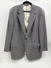 Brooks Brothers Gray Blazer Sport Coat Wool Glen Plaid 44 R