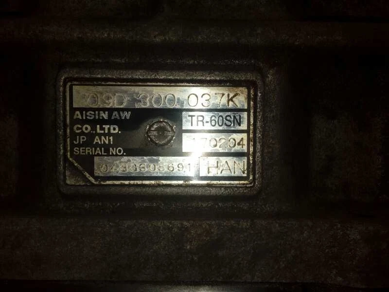 HAN GEARBOX / M1-A1-91 / TR60SN / 1399900 FOR VOLKSWAGEN TOUAREG 7L6 TDI R5 +M - Image 4 of 4