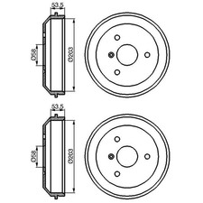 Tambour de frein Smart ROADSTER