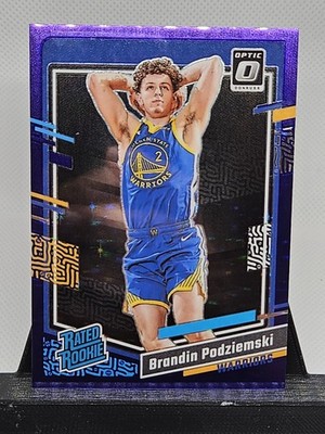 2023-24 Donruss Optic Brandin Podziemski Rookie Purple Stars FOTL 01/17  #203 