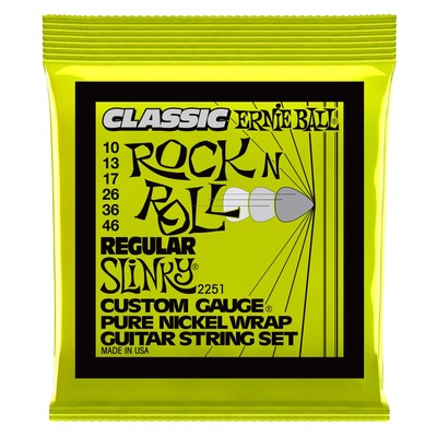 Ernie Ball 2251 Slinky Classic Rock n Roll Regular E-Gitarre Zinn Saiten Satz