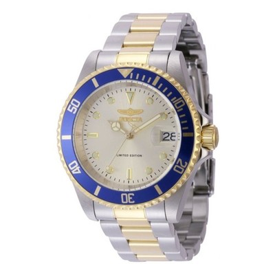 Invicta Pro Diver Men's Two-Tone Champagne Dial Quartz Watch ILE8928OBA