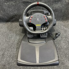 Logitech E-uh9 Momo Computer Racing Force Feedback Wheel Pedals 863203-1000