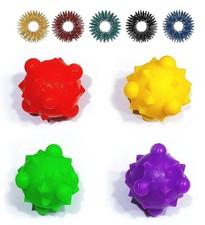 Acupressure Sujok Massage Balls Set of 4  Sujok Rings 10 pics