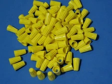 100  PK YELLOW WIRE CONNECTORS TWIST ON CONICAL CONNECTOR NUTS TWIST-ON NUT