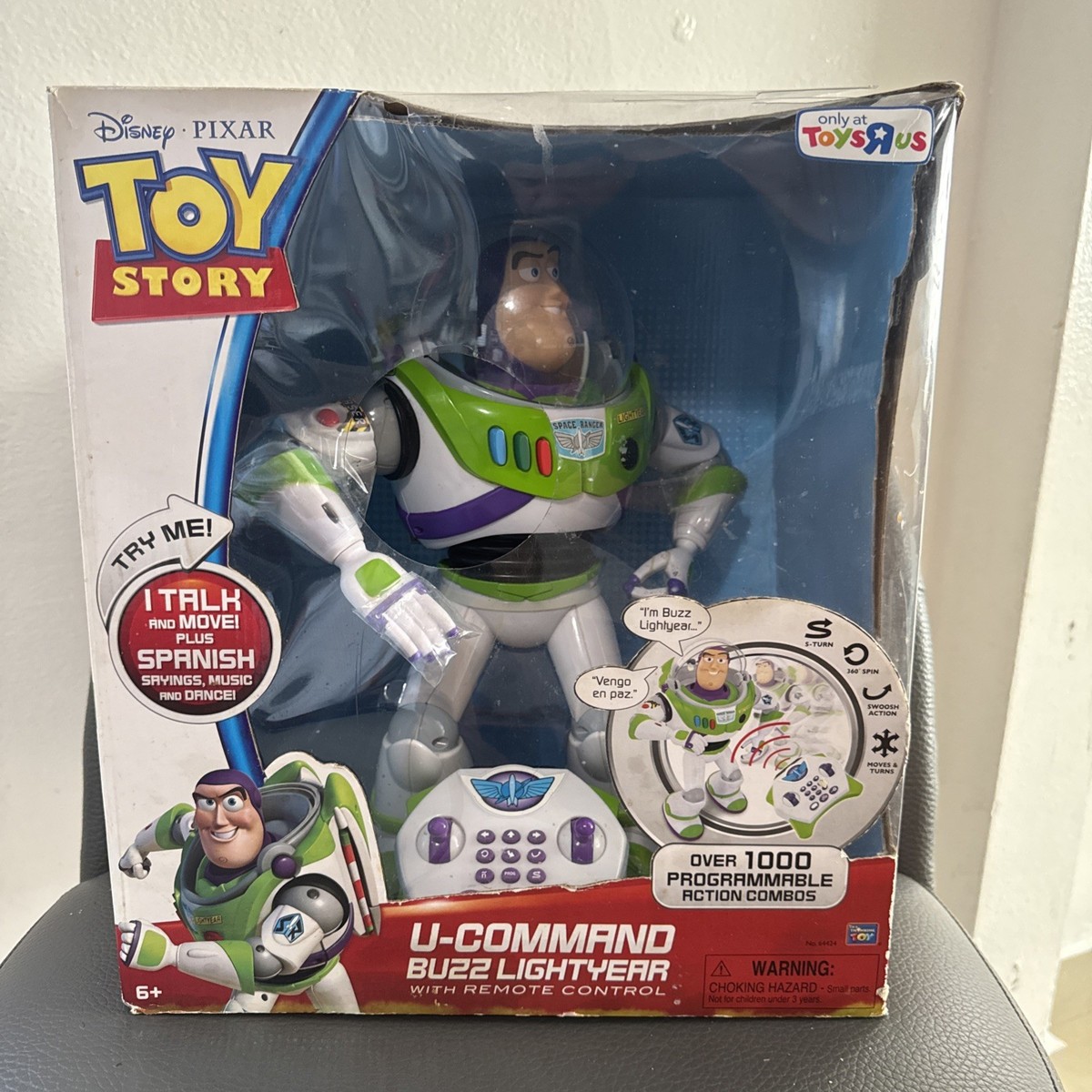 DISNEY PIXAR TOY STORY 3 U COMMAND BUZZ LIGHTYEAR REMOTE CONTROL