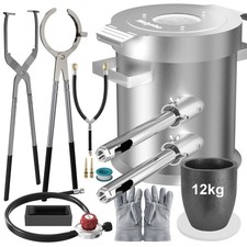 Nelyrho 12KG Large Smelting Furnace Kit, 2500&deg;F Stainless Steel 12kg, S-12KG