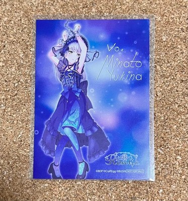 BanG Dream Minato Yukina Roselia ONENESS Enclosed Benefit Card