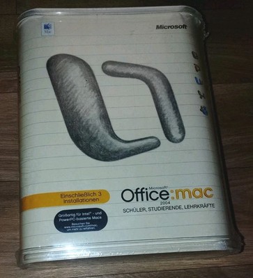 Microsoft Office 2004 Macintosh Edition Apple Mac CD-ROM NEU & OVP NOS Old Stock