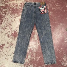 Nos Vintage Wrangler American Hero 30 X 32 Stone Wash Acid Usa Made Jeans