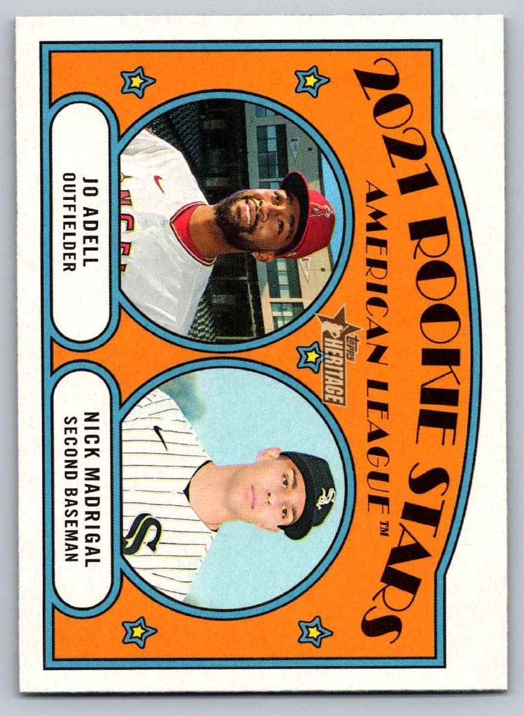 2021  Topps Heritage #187 2021 Rookie Stars  American League  Adell Madrigal