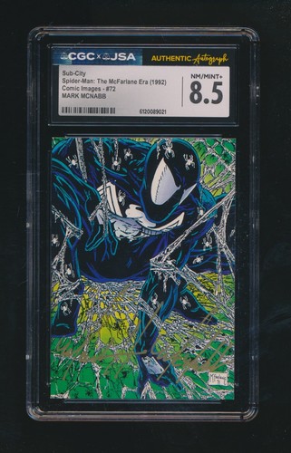 SUB-CITY 1992 SPIDER MAN THE MCFARLANE ERA MARK MCNABB AUTO GRADED CGC 6.5