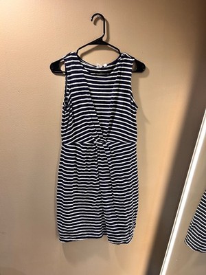 Gap Size Medium Navy And White Striped Casual Dress | eBay