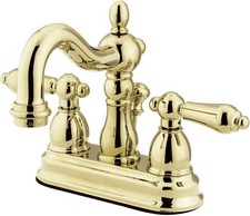 Kingston Brass KB1602AL Heritage 4-Inch Centerset Lavatory Faucet with Metal