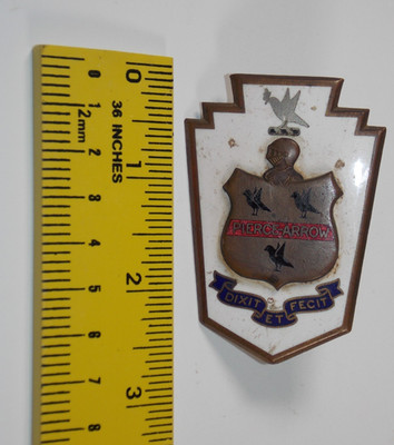 Rare 1928 Pierce-Arrow Automobile Radiator Emblem Brass Car Hood Badge Logo USA
