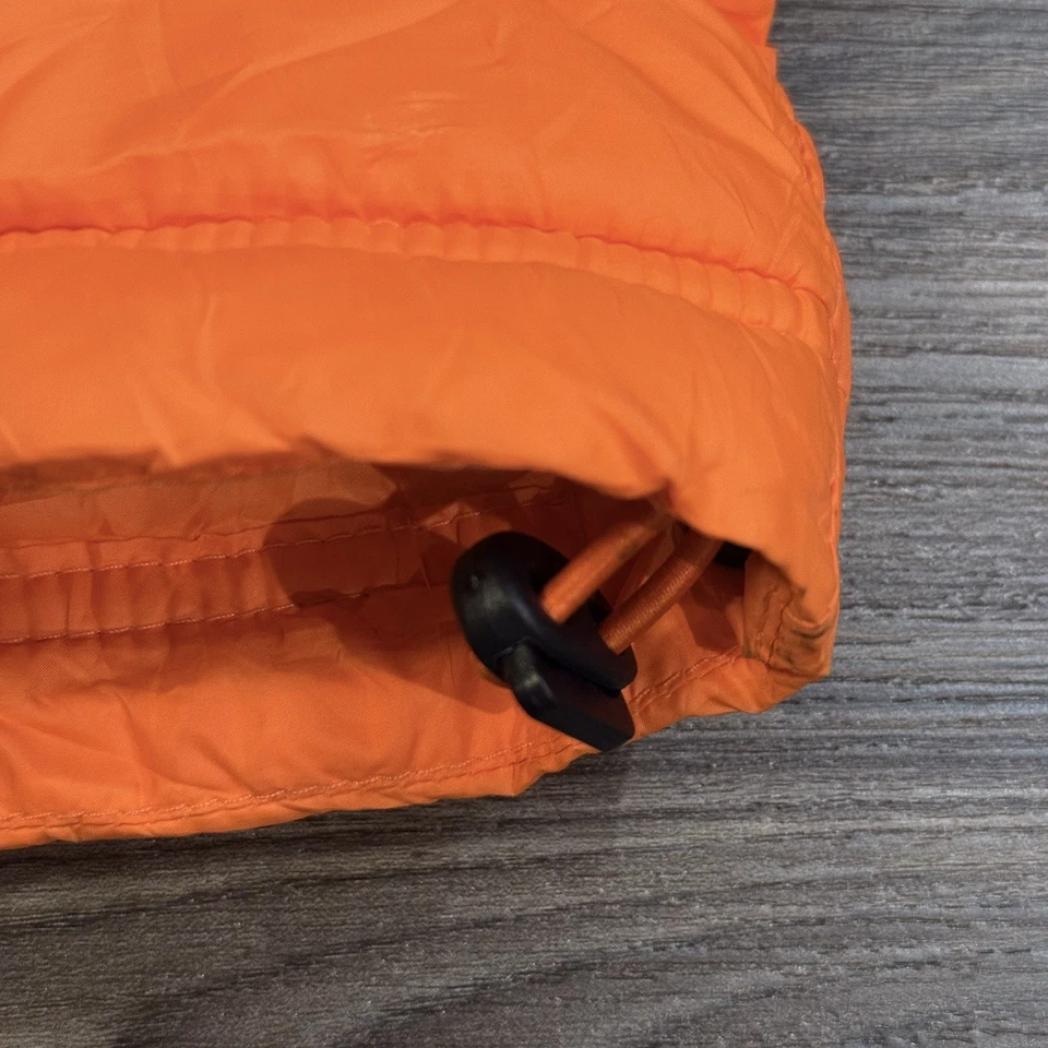 Abercrombie & Fitch Orange Men's Puffer Vest Size XL - Image 4 of 4