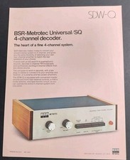 Vtg Original 1970s BSR Metrotec SDW-Q Univers...