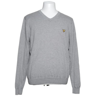 Lyle & Scott Vintage, Pullover, Größe: XL, Grau, Baumwolle, Einfarbig #XHO